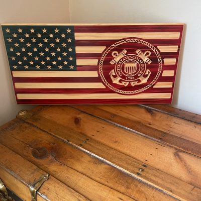 Coast Guard Engraved Wood Sign