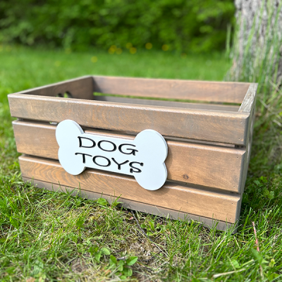 Engraved Dog Toy Box – Small