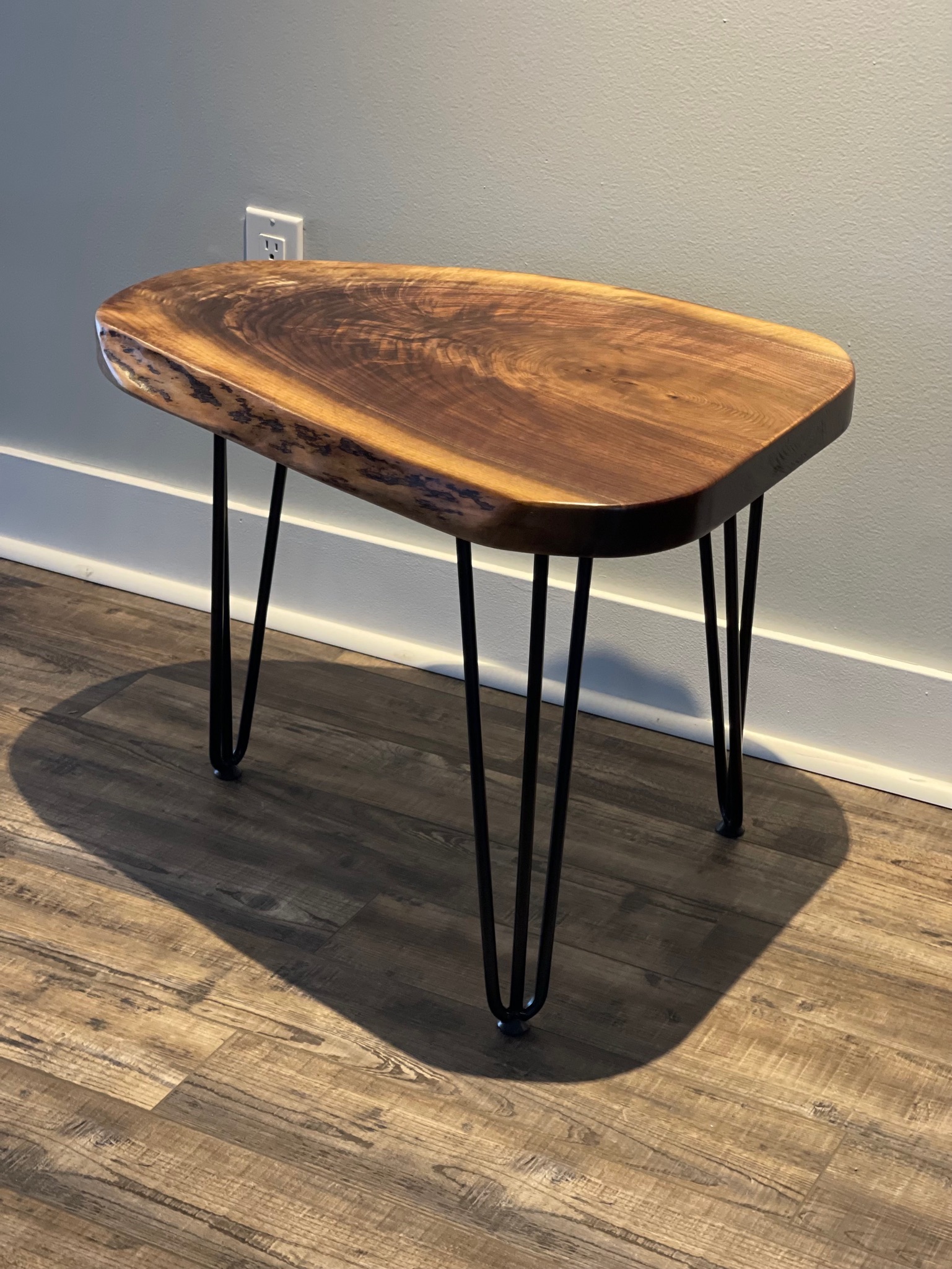 Bear Naked Wood Side Table