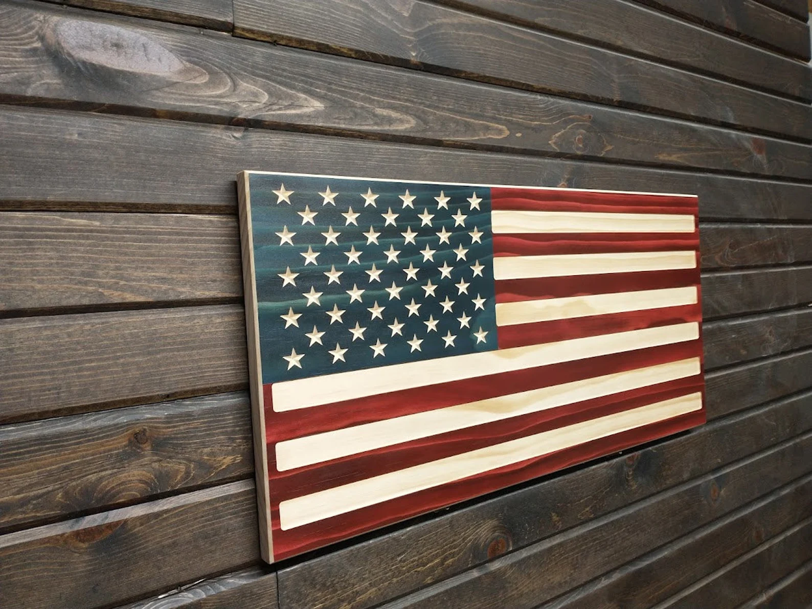 Wood American Flag - Image 3