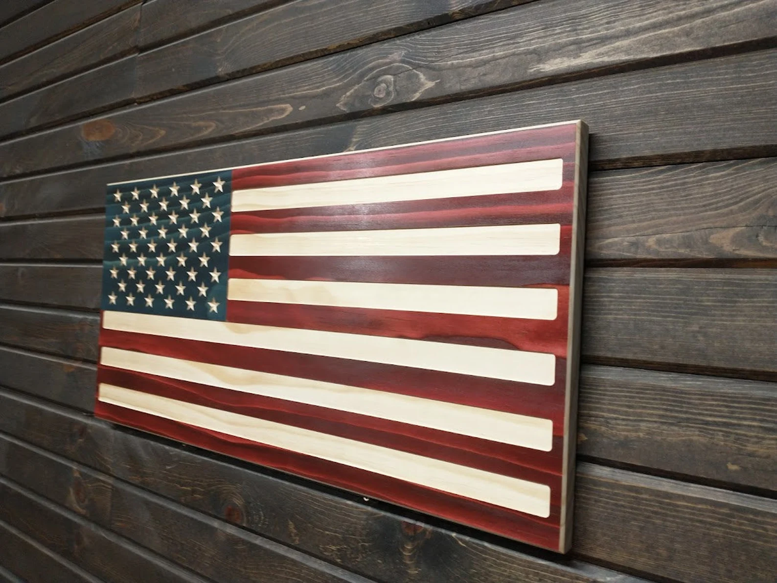 Wood American Flag - Image 4